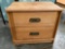 Vintage Culver Furniture (California) 2-drawer side table , approx. 18 x 25 x 21 inches.