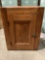 Antique wooden cabinet w/ interior shelves, approximately 22 x 15 x 29 inches.