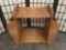 Vintage wood end table /media rack