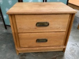 Vintage Culver Furniture (California) 2-drawer side table , approx. 18 x 25 x 21 inches.