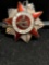 Rare WWII Russian Silver Screw on Badge Oteyectbehhar Bonha/ Order Of the Parotitic War 4829241