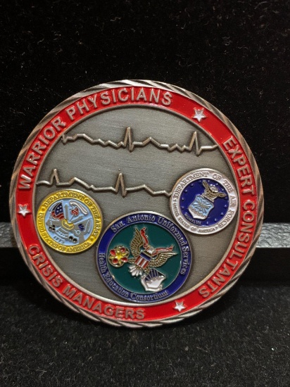 Challenge Coin : Saushec Anesthesiology / Warrior Physicians / expert consultants/ Crisis Managers
