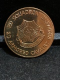 Challenge Coin : 2d Squadron / 2d Armored Cavalry Regiment / Always Ready Second to none #-d 024