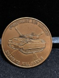 Challenge Coin : 1st Battalion -36th Infantry- Spartans Kill Tanks -