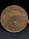Challenge Coin : Centurion Shield- With Spartan on reverse See Pics