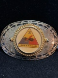 3rd Spearhead Challenge coin belt buckle