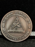 Challenge Coin : 122 Main Support BN/ 3d Armored Division / Total support spearhead