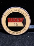 Challenge Coin : Fluda Germany Lucky 16/ 19-20 march 1987