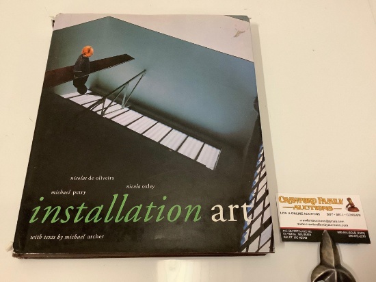 hardbound art book - Installation Art - Nicholas de Oliveira, Michael Petry, Nicola Oxley with text