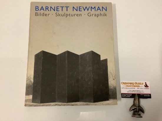 Barnett Newman - Bilder, Skulpturen, Graphik - rare hardbound German art book, approx. 10x12 inches.