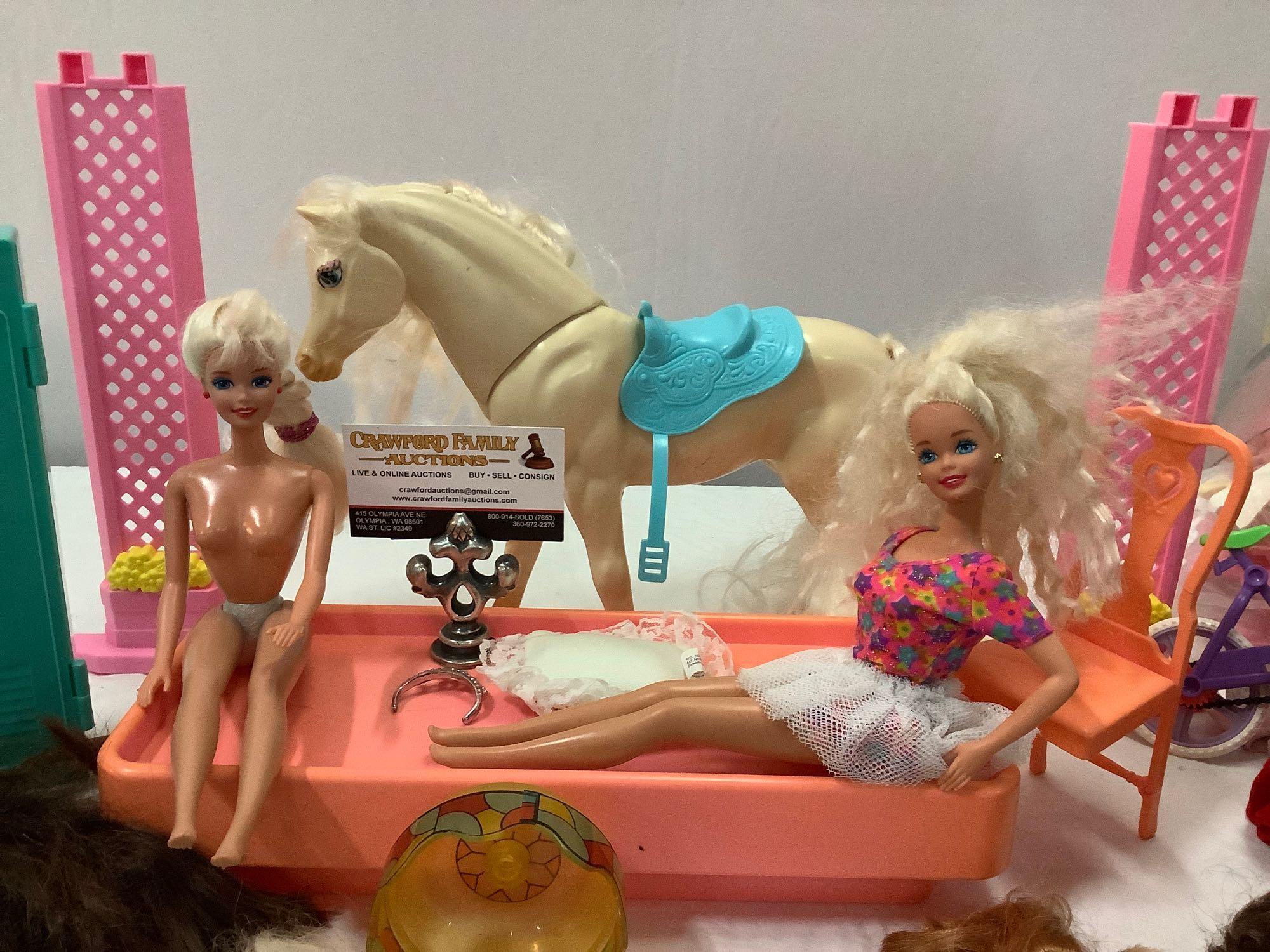 Massive collection of vintage 80s Mattel Barbie Proxibid