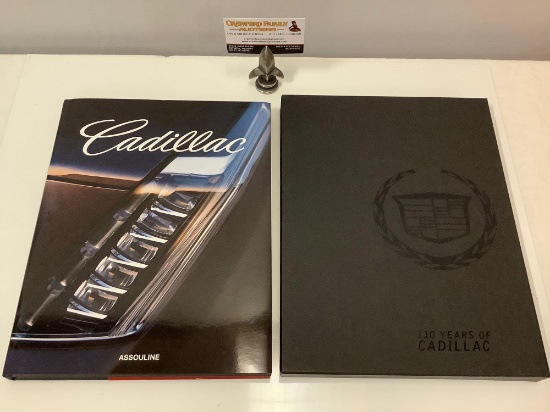 110 Years of Cadillac hardback book w/ slip cover by Assouline, nice condition, approx. 9.5 x 12 in.