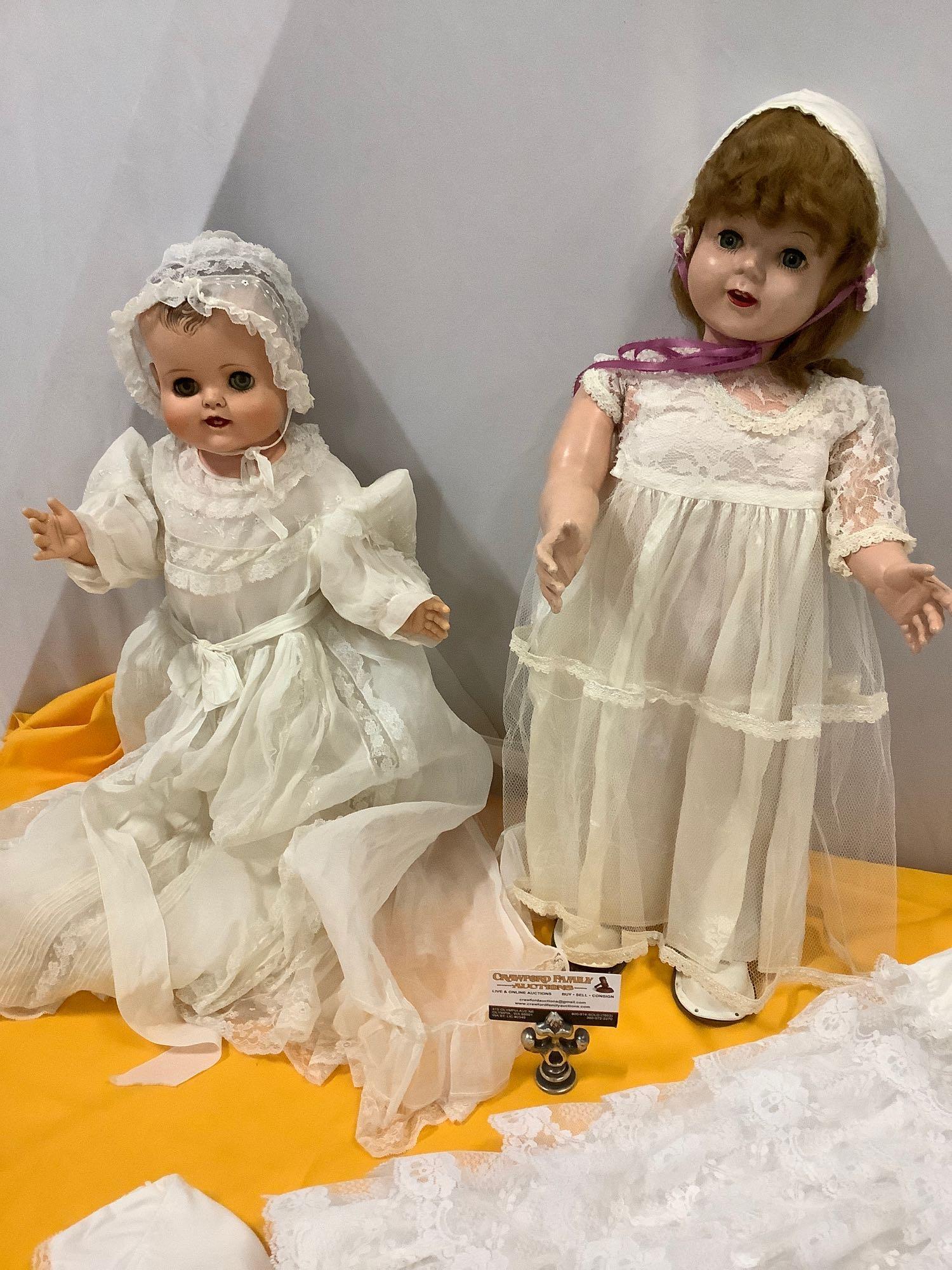 lot of vintage baby dolls; Madame Proxibid