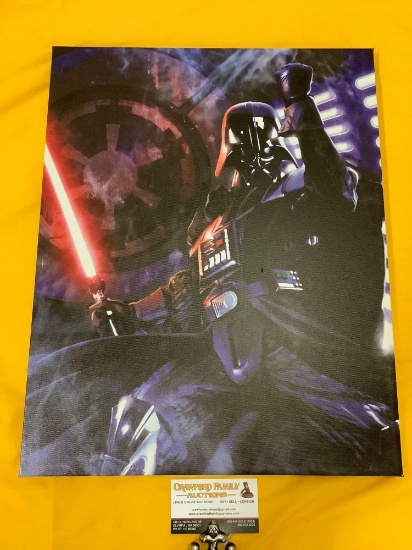 Artissmo Star Wars Darth Vader canvas art print, approx 15 x 19 in.