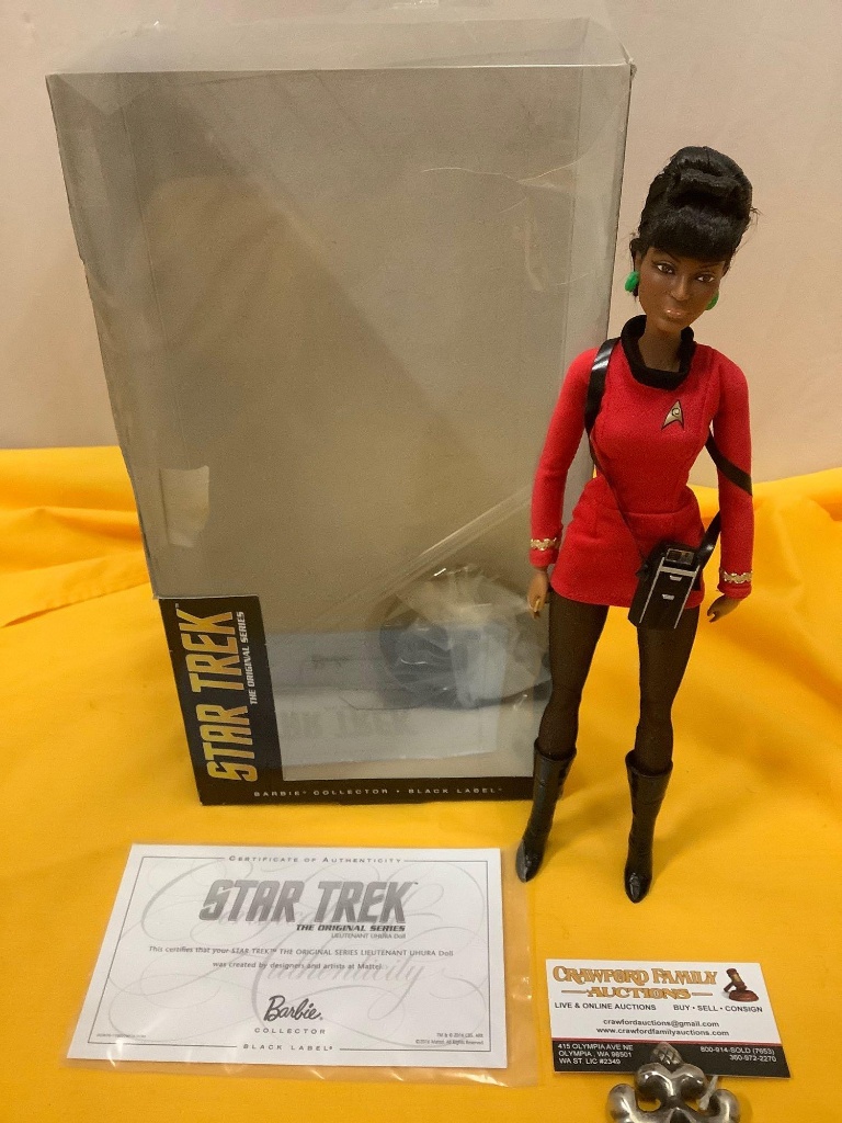 Mattel 2016 Barbie Black Label STAR TREK Original Series Lieutenant Uhura  12 inch doll w/ box / COA | Art, Antiques & Collectibles Collectibles |  Online Auctions | Proxibid