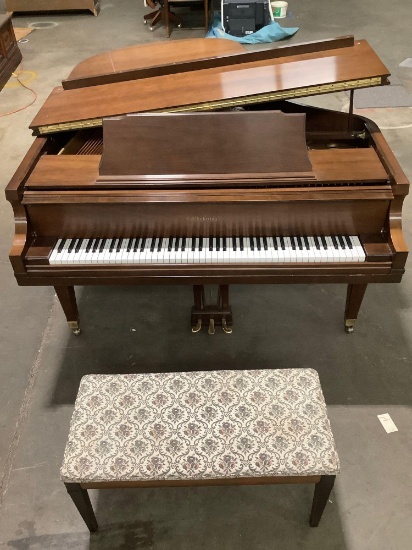 Vintage Chickening Grand Piano w/ bench and cover. Nice condition.