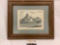 Vintage framed art print Residence of Ulmer Stinson, Snohomish, Washington Territory