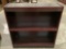 Vintage 3-shelf wood bookshelf, shows wear, missing 1 set of shelf brackets, sold as is.