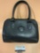 Michael Green black leather ladies purse handbag, approx 10 x 5 x 7 in.
