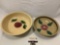 2 pc. lot of vintage stoneware oven bowls, WATT Oven Ware USA, approx 13 x 3 in.