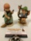 2 pc. MI Hummel - Goebel TMK4 figures; Little Sweeper, Apple Tree Boy, W. Germany