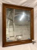large wood frame mirror, nice condition.
