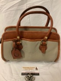 Liz Claiborne Leather Co. ladies purse handbag, approx 12 x 7 x 7 in. Nice condition.