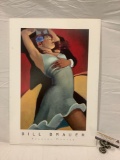 2002 Bill Brauer - Scarlet Dancer lithograph art print, approx 14 x 20 in.