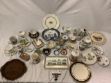 Huge lot of vintage table setting pieces: Wedgwood, many styles, see pics.