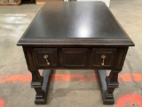 Vintage Lane Furniture wood side table w/ 1-drawer, approx 22 x 29 x 20 in. See pics.