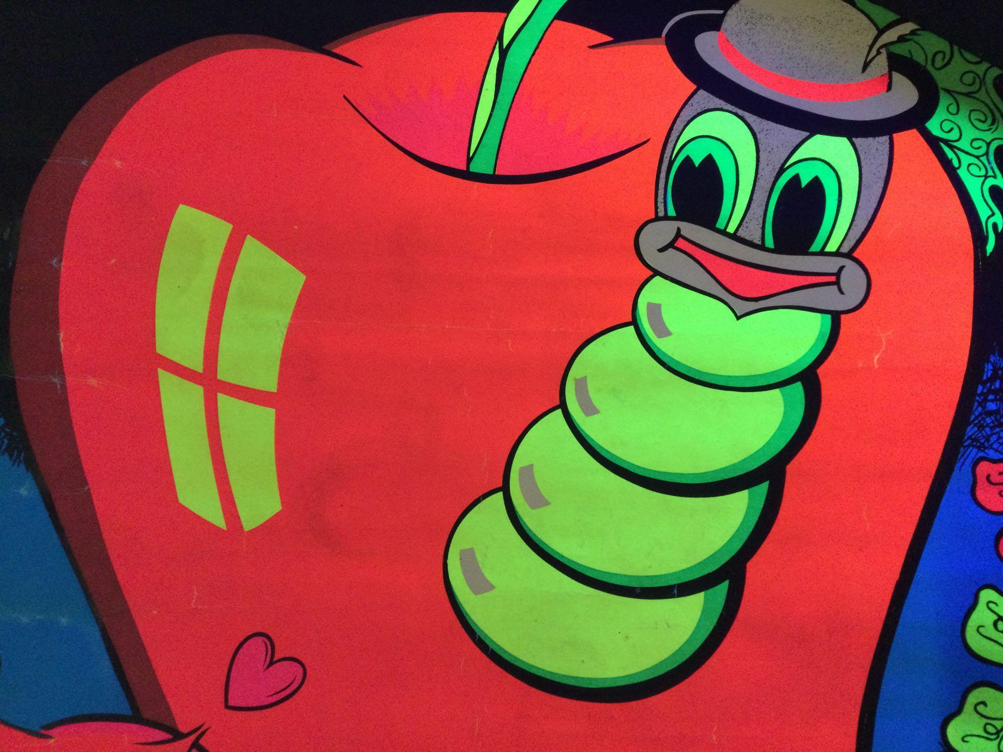 70s'lov bug ポスター　激レア　セール Vintage 70s RARE blacklight poster, PP-125T LOVE | Proxibid