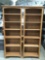 Pair of matching modern wood bookshelves, approx....13 x 27 x 72 in.