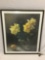 Framed hand signed/ numbered lithograph floral still life art print, 237/400, approx 24 x 29 in.