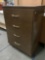 Vintage wood 4 drawer dresser, approx 28 x 17 x 39 in.
