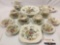 Mixed lot vintage ironstone tea set: Spode - Copeland, Sheraton by Johnson Bros, sold as is