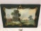 Framed original pastel scenic artwork by William Henry Chandler, frame shows wear, RARE piece.