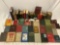 Lg. lot of antique books: Shakespeare, Robert Lewis Stevenson, Tennyson, poetry and more