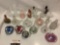 Nice lot of perfume bottles, crystal/ art glass, many styles, see pics