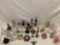 Nice lot of perfume bottles, crystal / art glass, many styles, see pics.