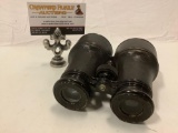 Antique Lemaire military Binoculars made in Paris , approx 5 x 5 x 2 in.