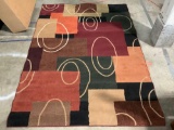 United Weavers of America - Contours wool multi-color rug , made in Turkey, approx 64 x 91 in.