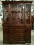 Vintage Saginaw Furniture mahogany secretary hutch, See pics.