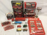 Large lot of vintage diecast metal toy cars Coca-Cola COKE 1979 Hartoy, matchbox, Volkswagen, most