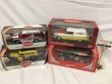 4 pc. lot COCA-COLA Coke diecast vehicle replicas in box: Matchbox Collectibles 1940 Ford, 2000