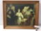 Vintage framed religious art print, Christ in the Temple by Heinrich Hofmann, approx 28 x 22 in.