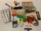 Large lot of fish and saltwater fishing tackle.