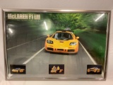 Framed McLaren F1 LM - fastest road car in the world poster art print, approx 38 x 25 in.