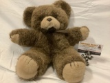 Vintage 1981 Charm Co. stuffed animal plush bear toy, approx 13 x 13 in.