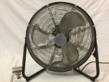 Electric fan, tested/working, approx 24 x 12 x 24 in.