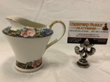 West End Pottery Co. - East Liverpool Ohio ceramic creamer, approx 5 x 4 in.